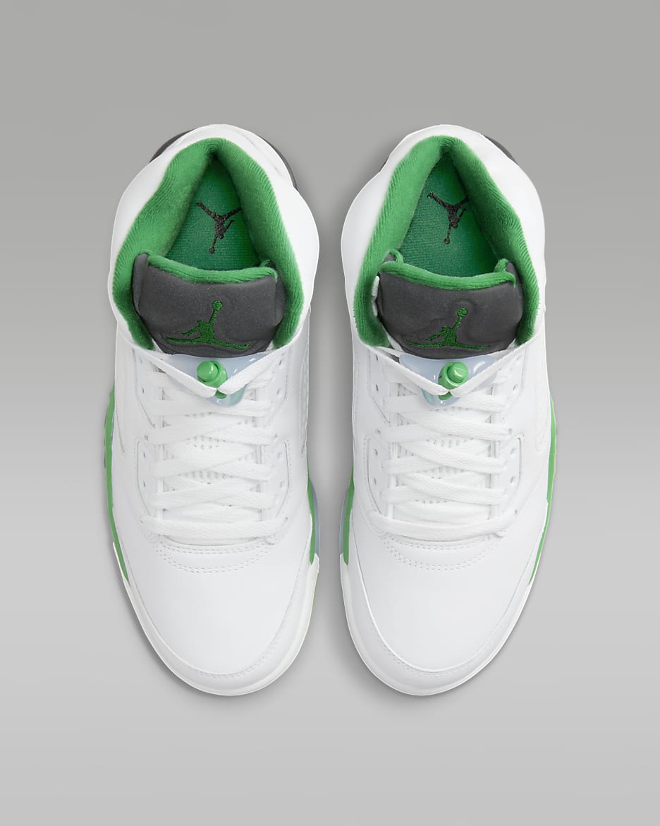 Jordan 5 white green store